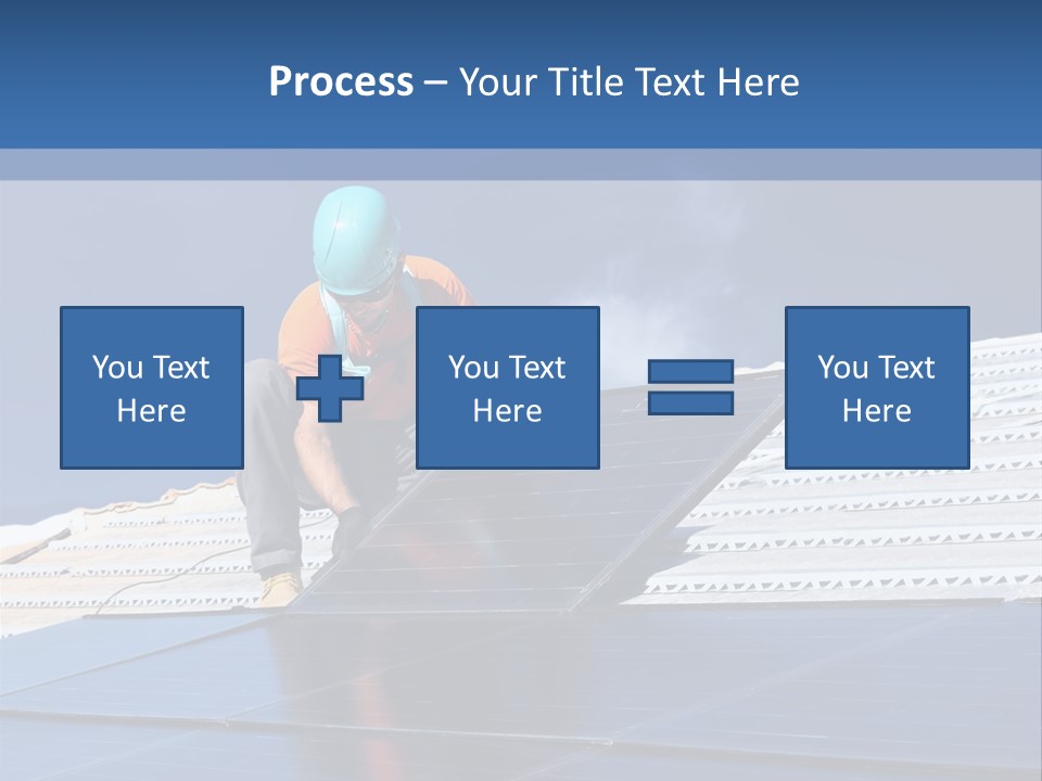 Home White Power PowerPoint Template