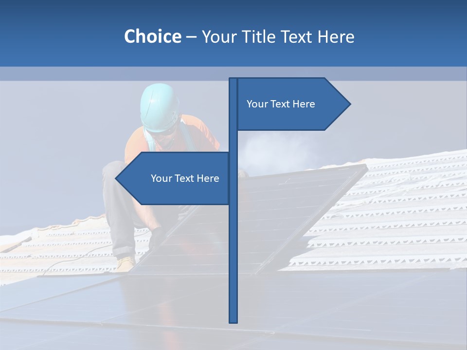Home White Power PowerPoint Template