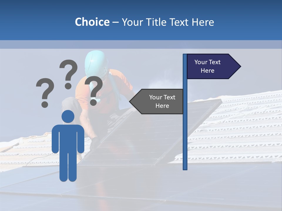 Home White Power PowerPoint Template