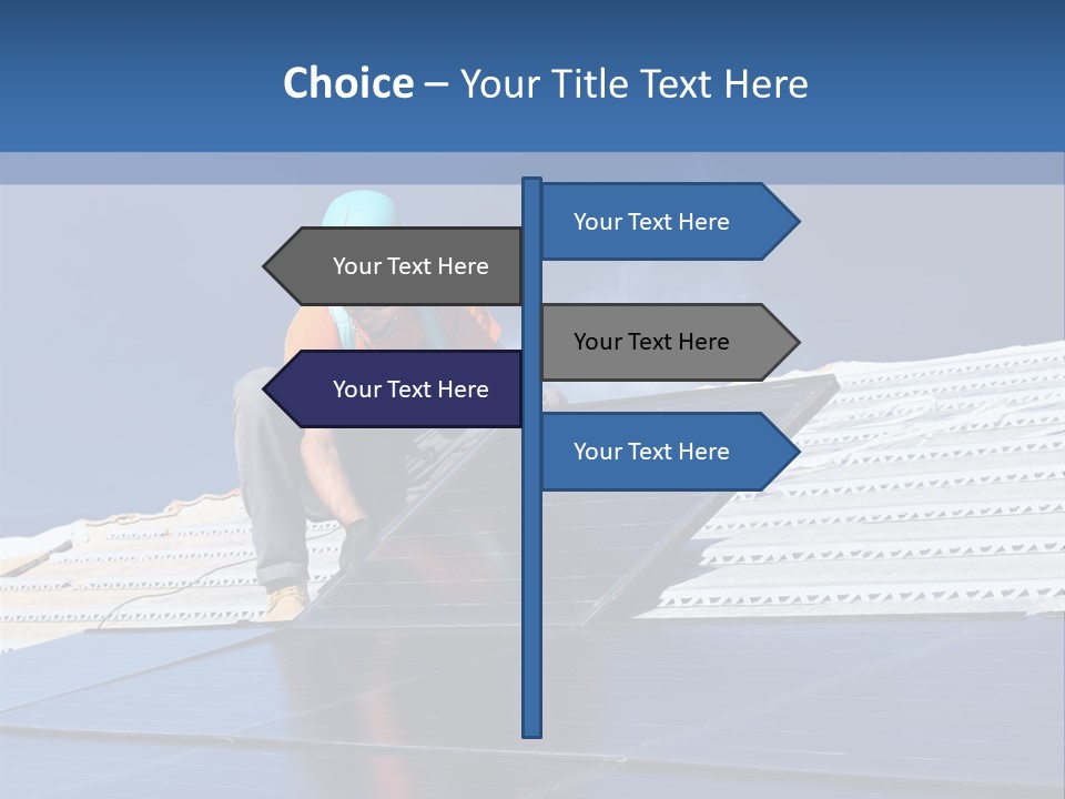 Home White Power PowerPoint Template