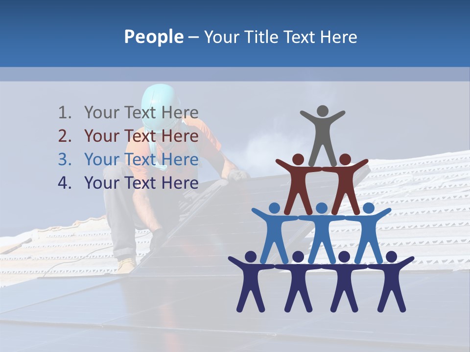 Home White Power PowerPoint Template