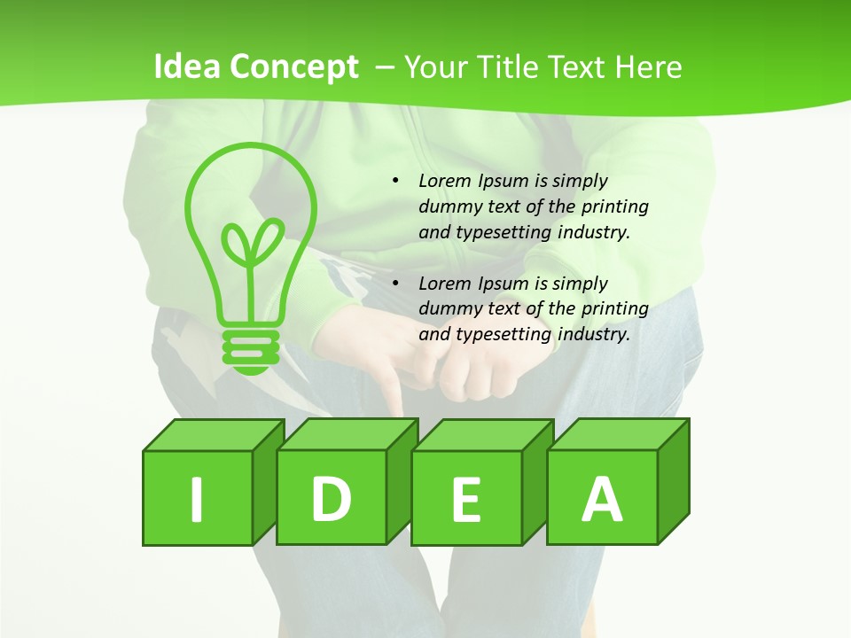 White Energy Part PowerPoint Template