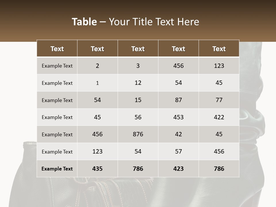 Home Equipment White PowerPoint Template