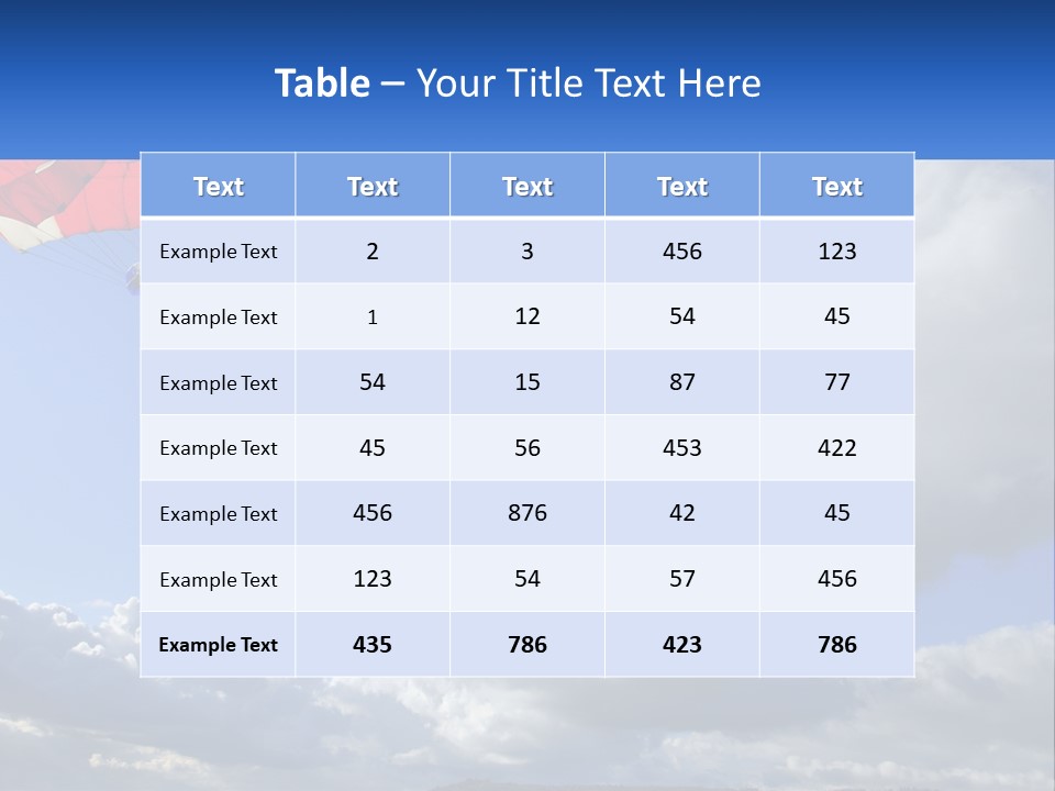Part Air Cool PowerPoint Template