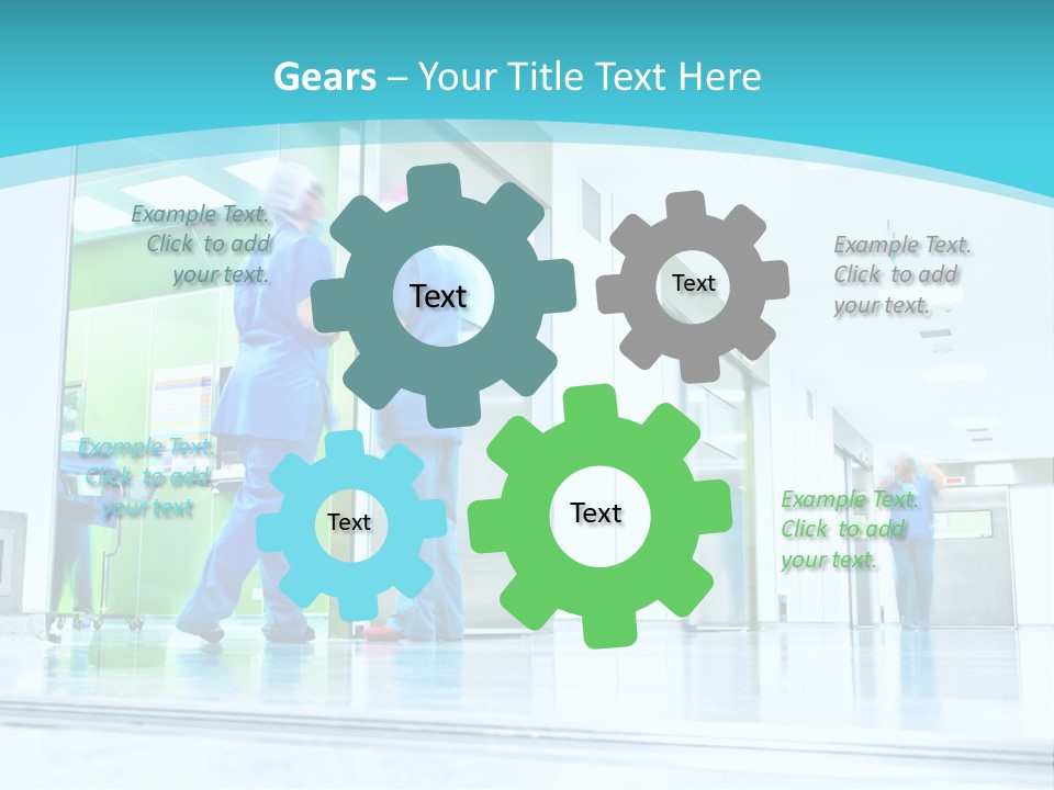 Equipment Cool White PowerPoint Template