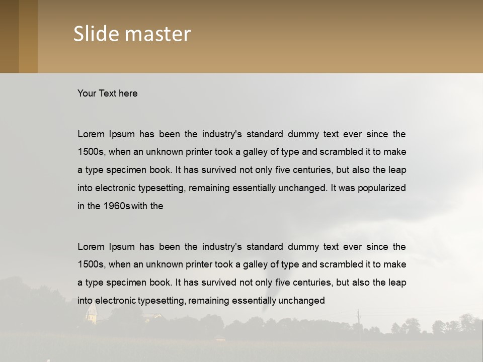 Heat White Part PowerPoint Template