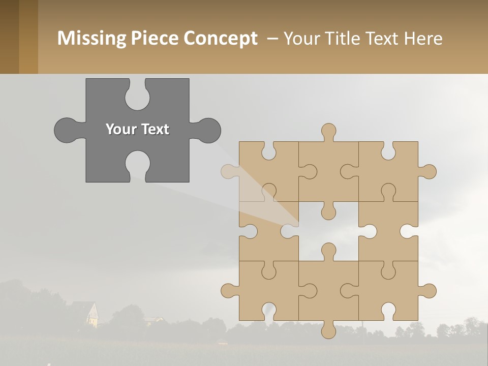 Heat White Part PowerPoint Template