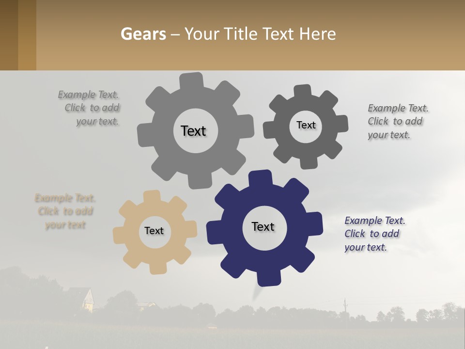 Heat White Part PowerPoint Template