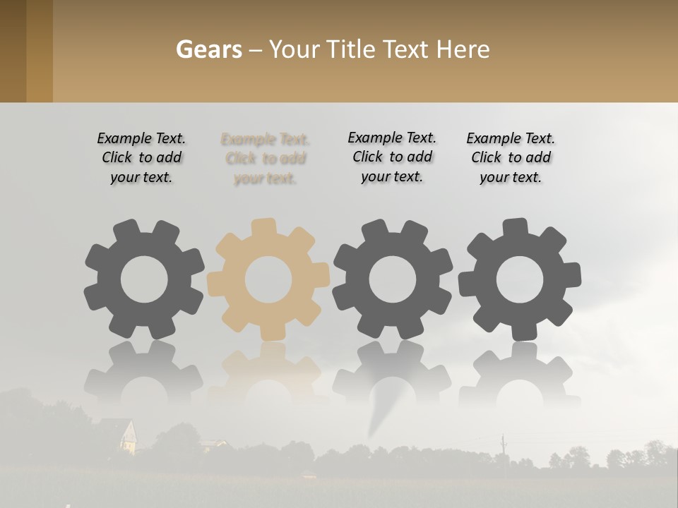 Heat White Part PowerPoint Template