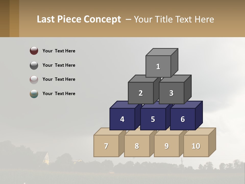 Heat White Part PowerPoint Template