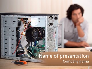 Remote Temperature Conditioner PowerPoint Template