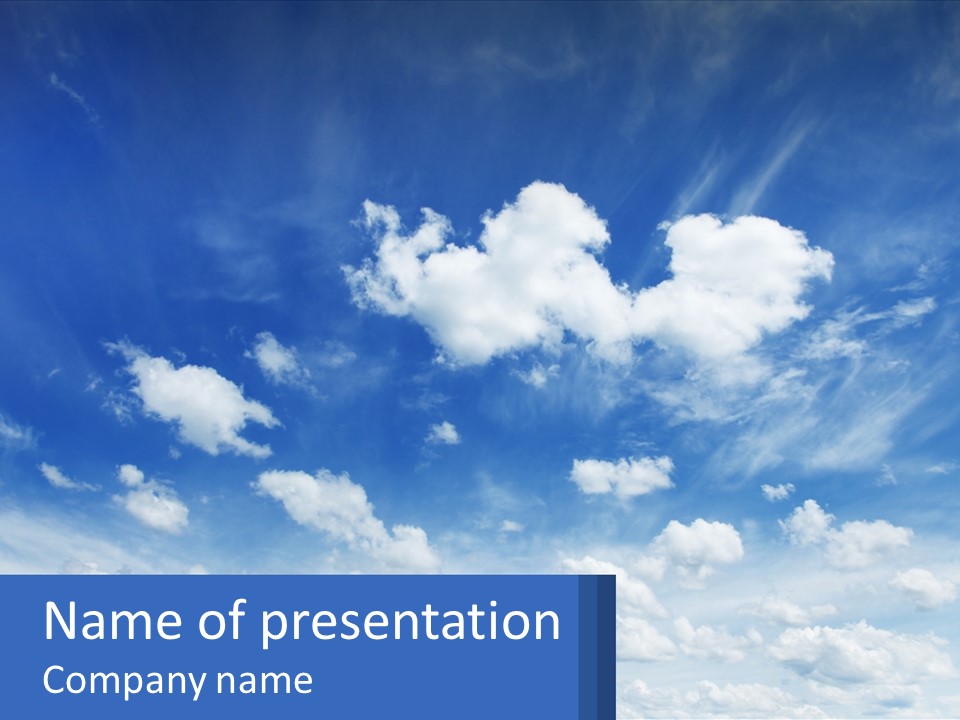 Air White Supply PowerPoint Template