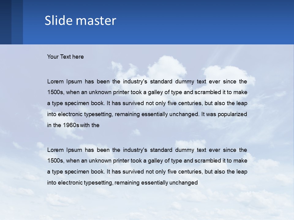 Air White Supply PowerPoint Template