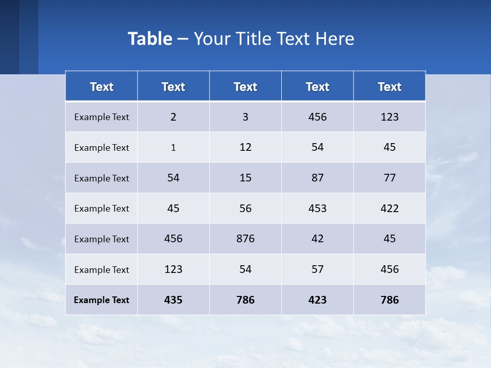 Air White Supply PowerPoint Template