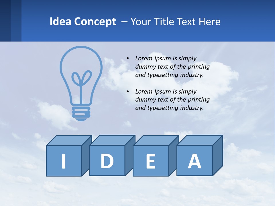 Air White Supply PowerPoint Template