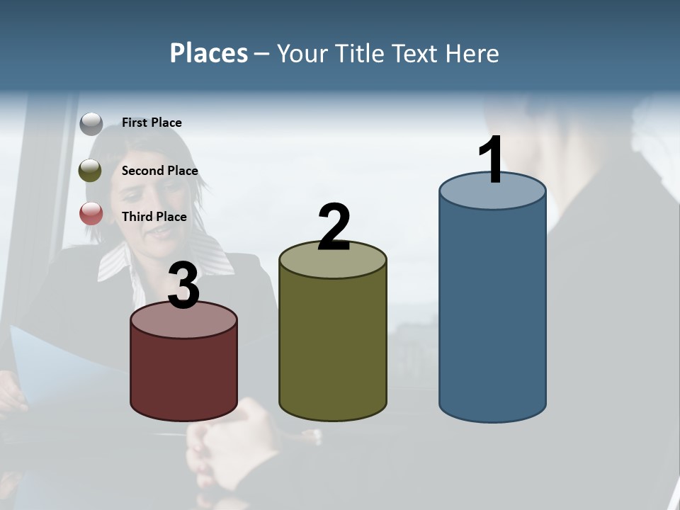 White Conditioner Equipment PowerPoint Template