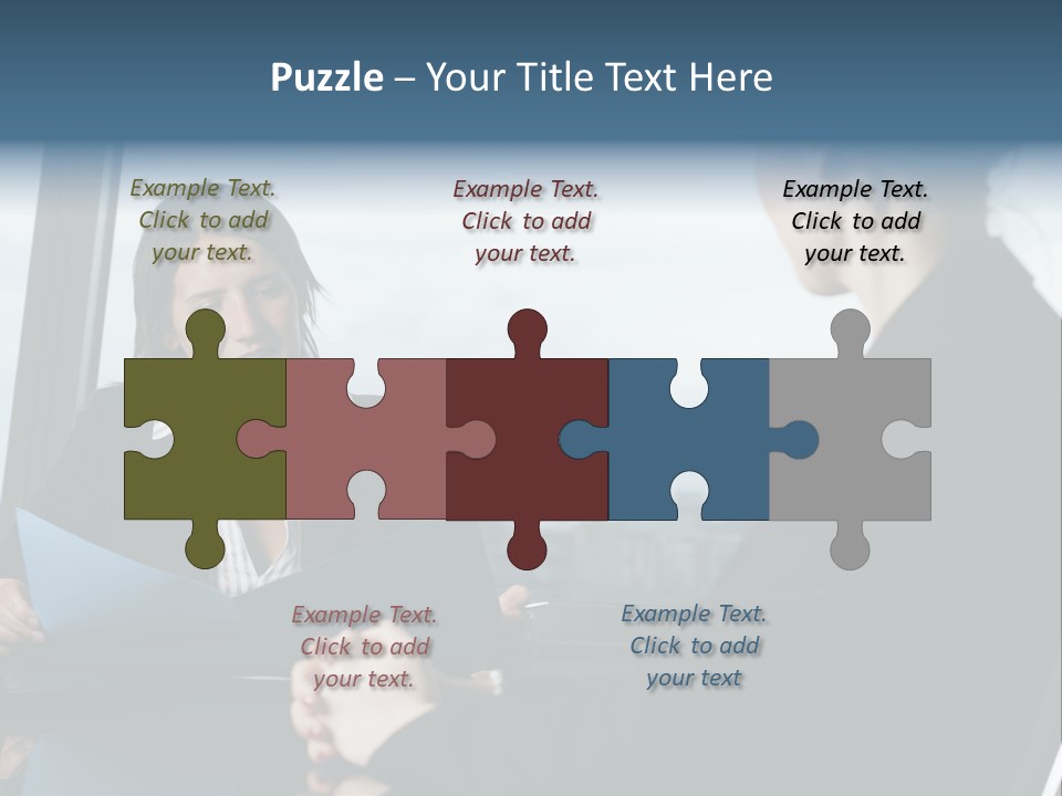 White Conditioner Equipment PowerPoint Template