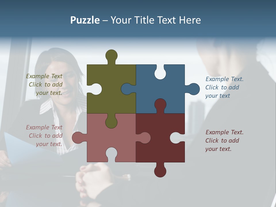 White Conditioner Equipment PowerPoint Template