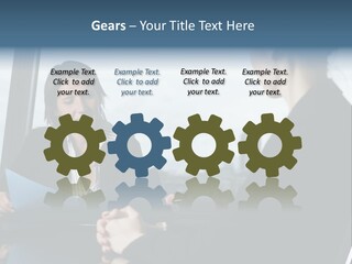 White Conditioner Equipment PowerPoint Template