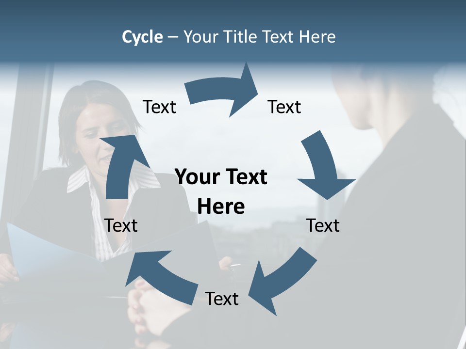 White Conditioner Equipment PowerPoint Template
