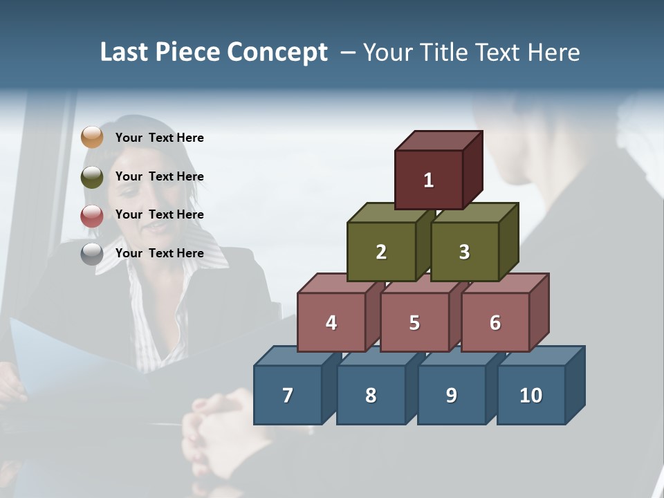 White Conditioner Equipment PowerPoint Template