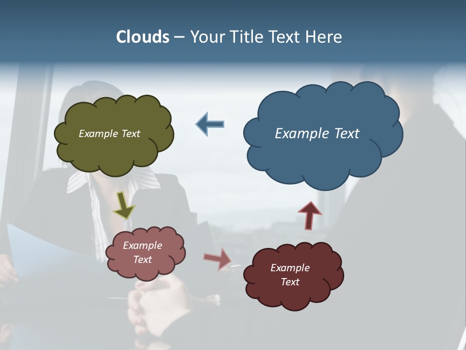 White Conditioner Equipment PowerPoint Template