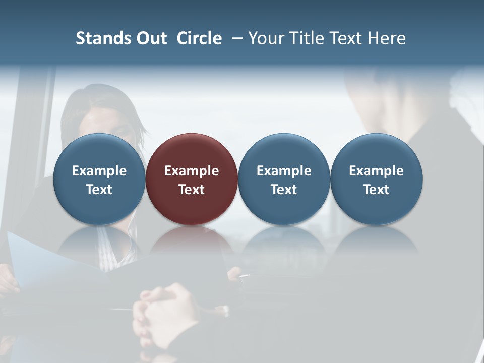 White Conditioner Equipment PowerPoint Template