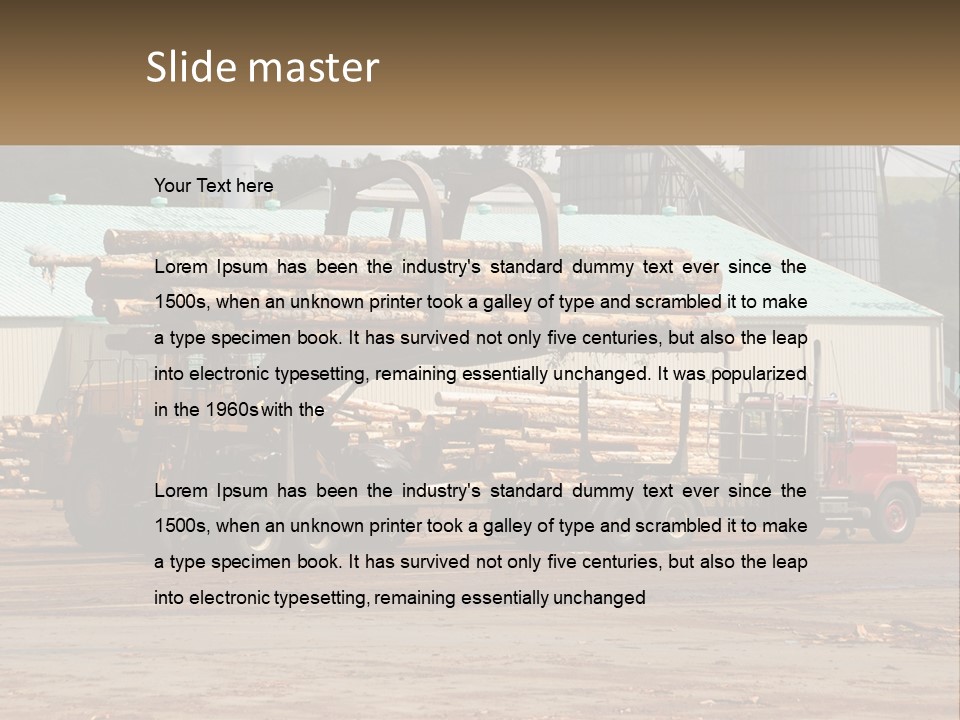 Energy House Temperature PowerPoint Template