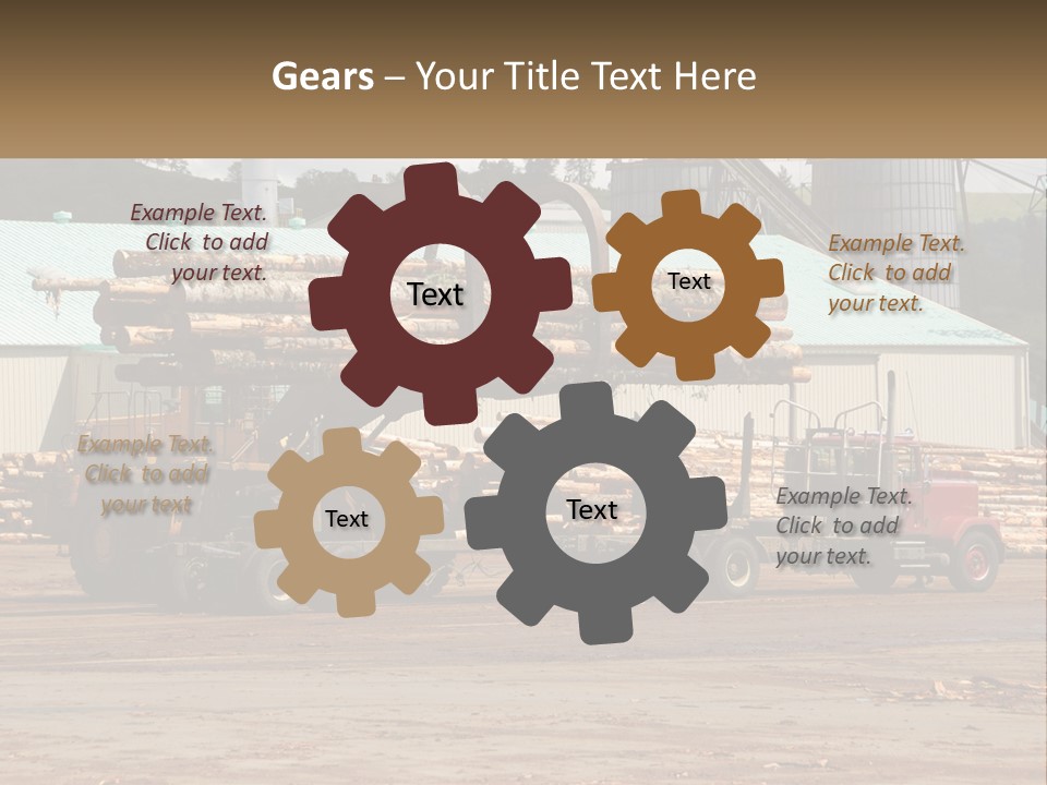 Energy House Temperature PowerPoint Template