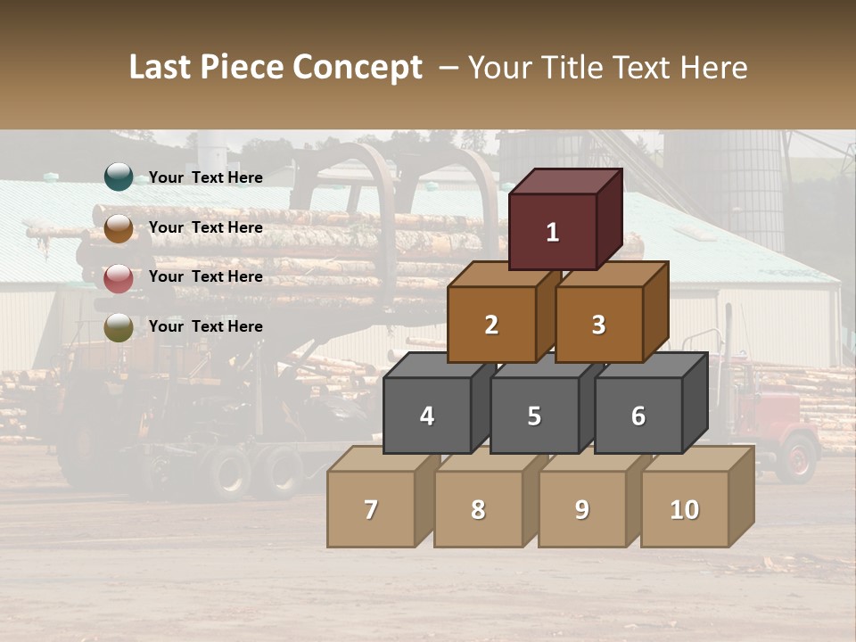 Energy House Temperature PowerPoint Template
