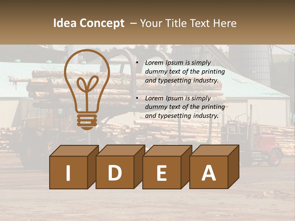 Energy House Temperature PowerPoint Template