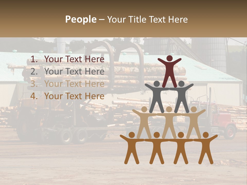 Energy House Temperature PowerPoint Template