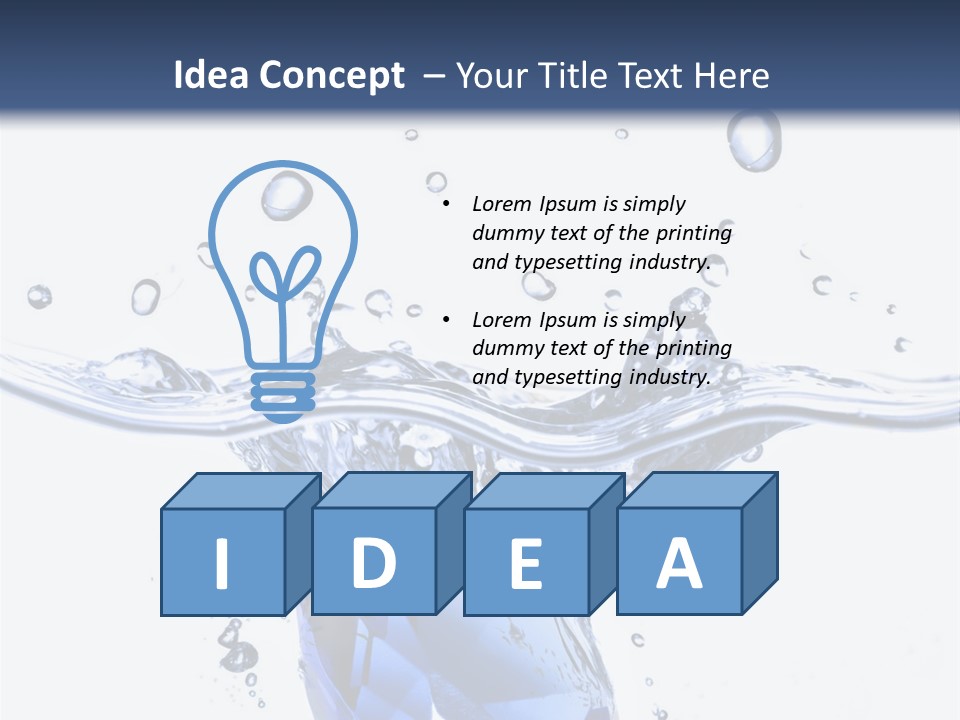 Electric Cooling Temperature PowerPoint Template