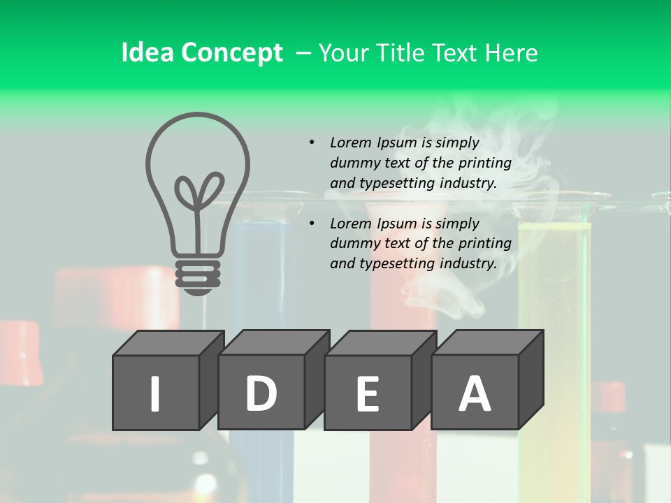 Supply Switch White PowerPoint Template