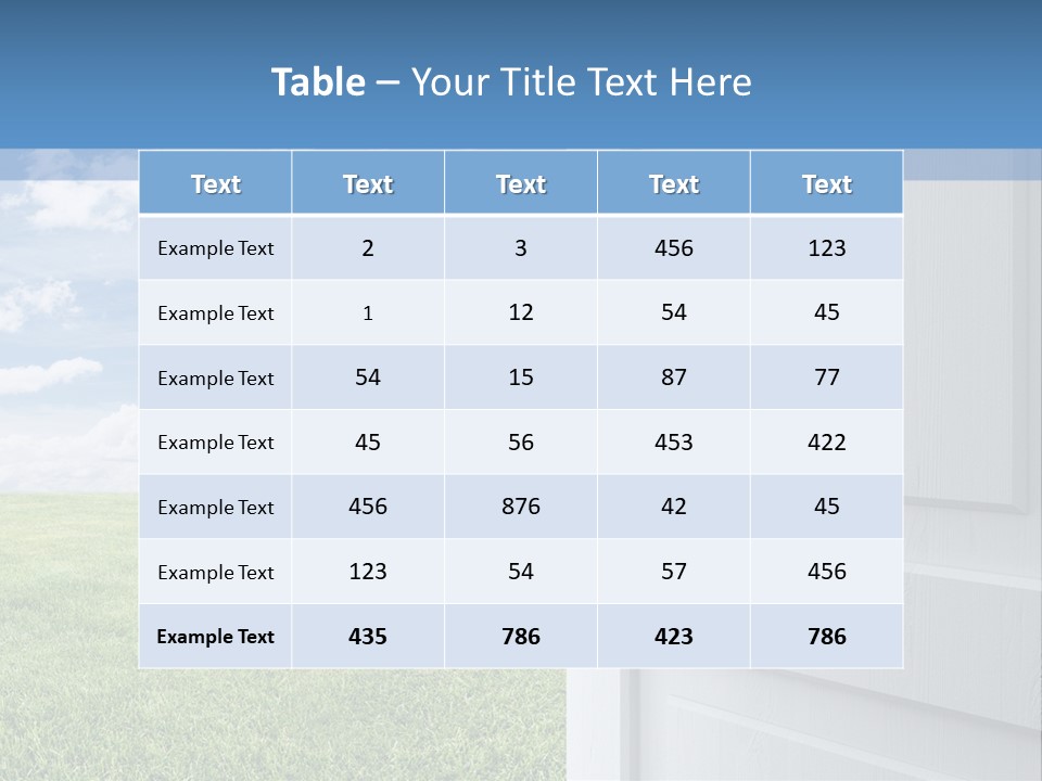 Electricity Air Home PowerPoint Template