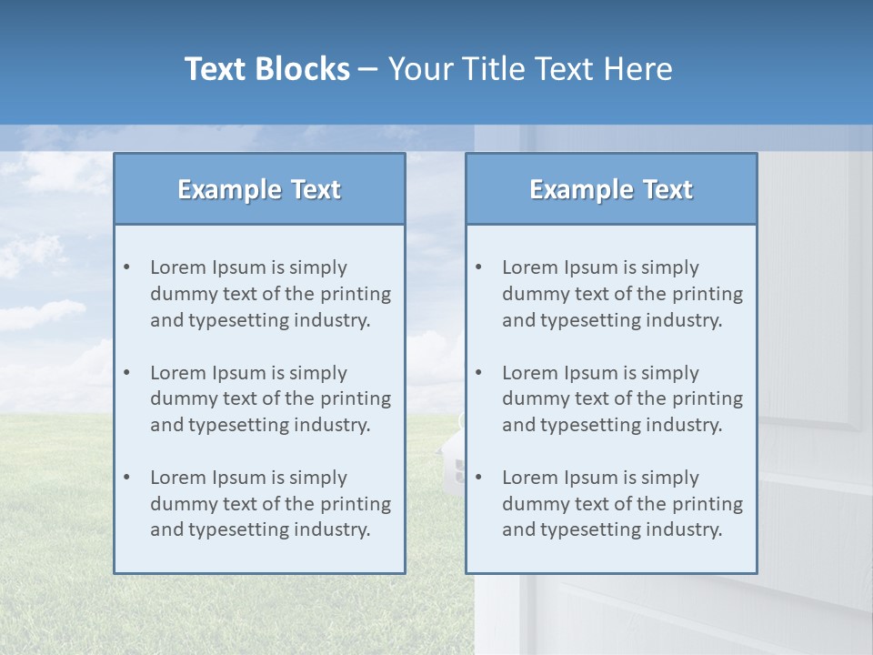 Electricity Air Home PowerPoint Template