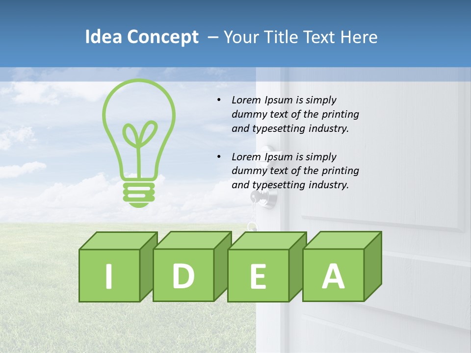Electricity Air Home PowerPoint Template