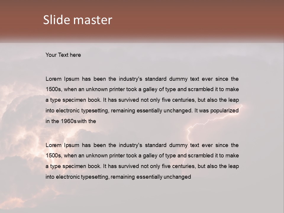 Cool Unit Power PowerPoint Template