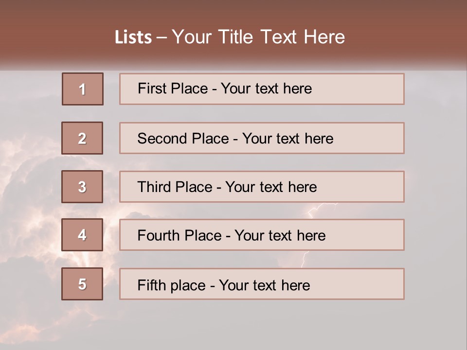 Cool Unit Power PowerPoint Template