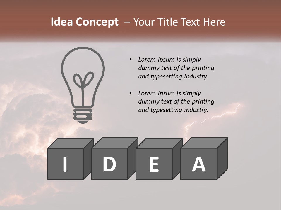 Cool Unit Power PowerPoint Template