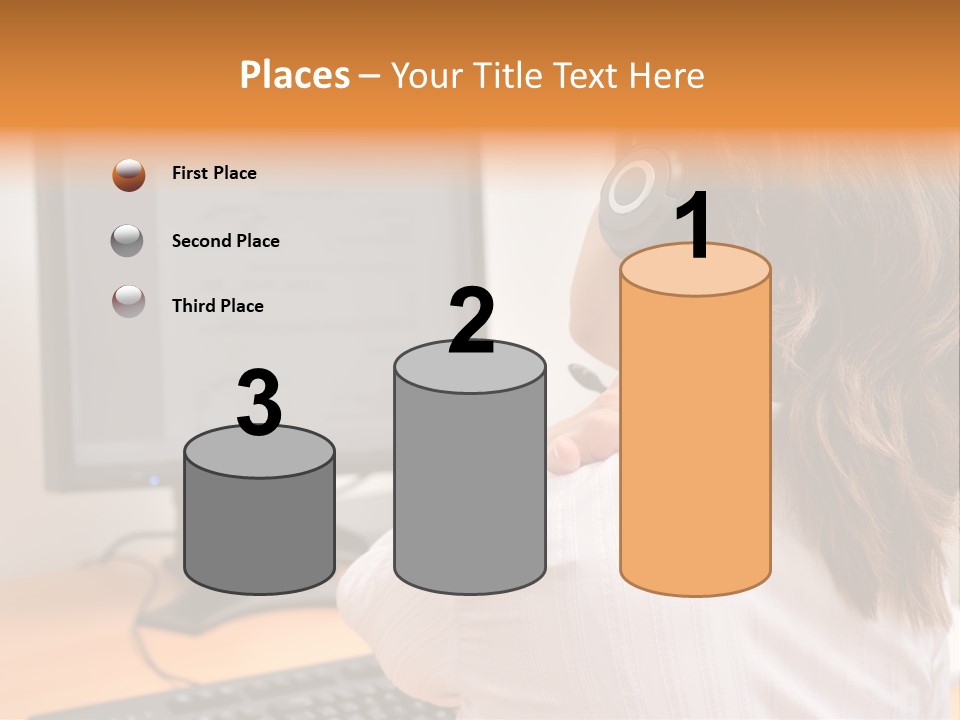 Part Cool White PowerPoint Template