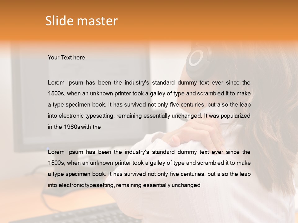 Part Cool White PowerPoint Template