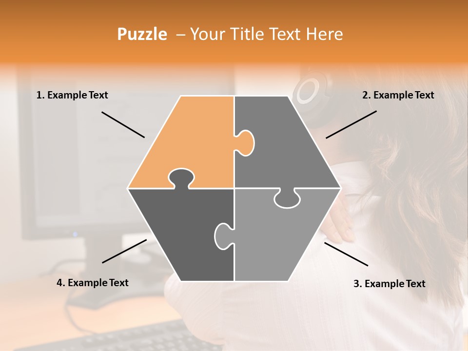 Part Cool White PowerPoint Template