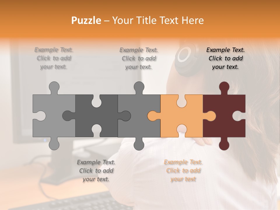 Part Cool White PowerPoint Template