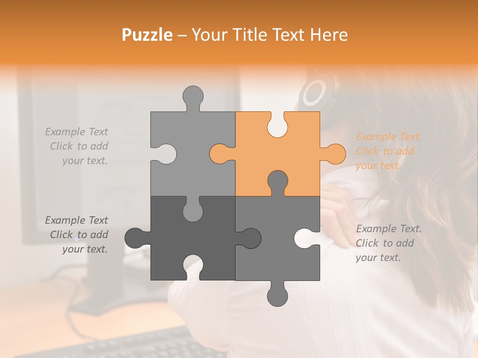 Part Cool White PowerPoint Template