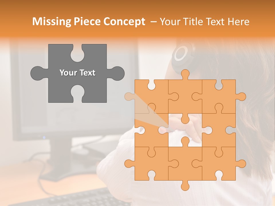 Part Cool White PowerPoint Template