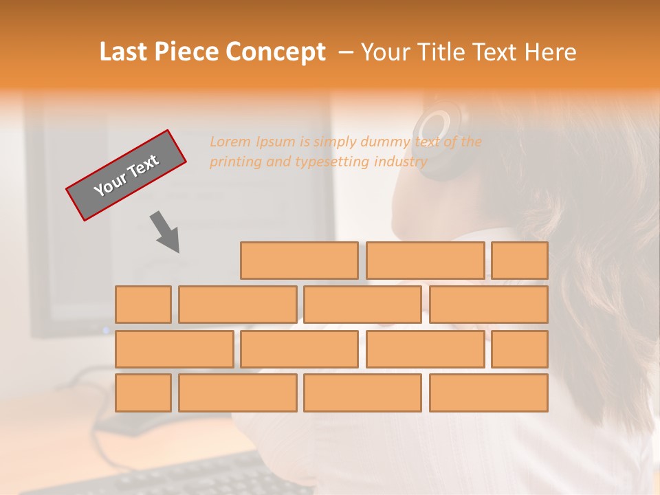 Part Cool White PowerPoint Template