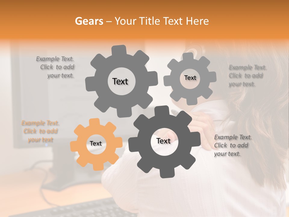 Part Cool White PowerPoint Template