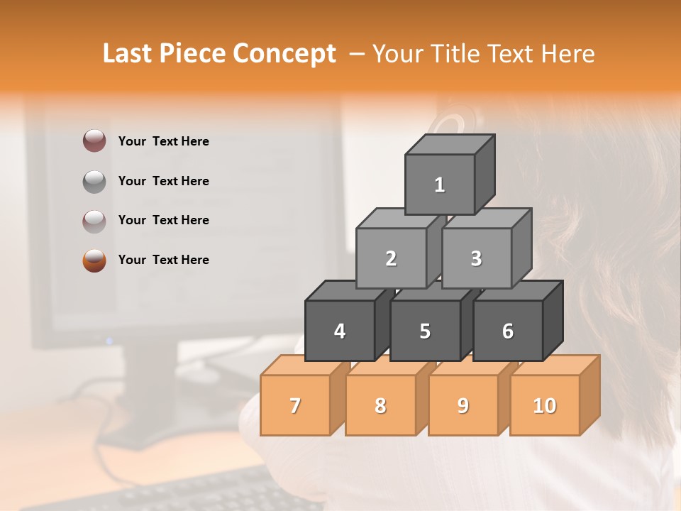 Part Cool White PowerPoint Template