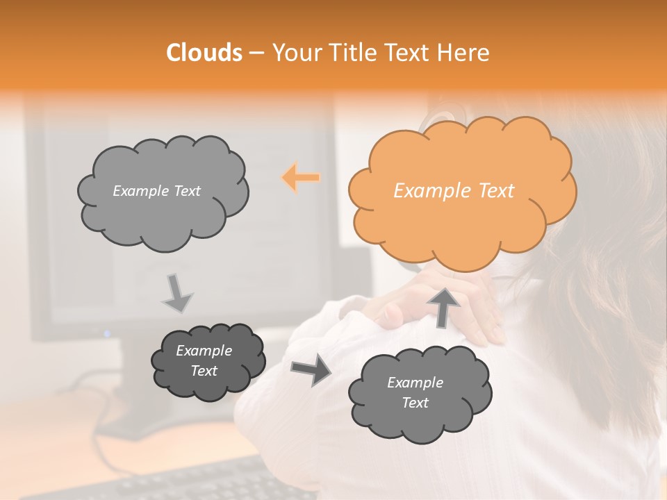 Part Cool White PowerPoint Template
